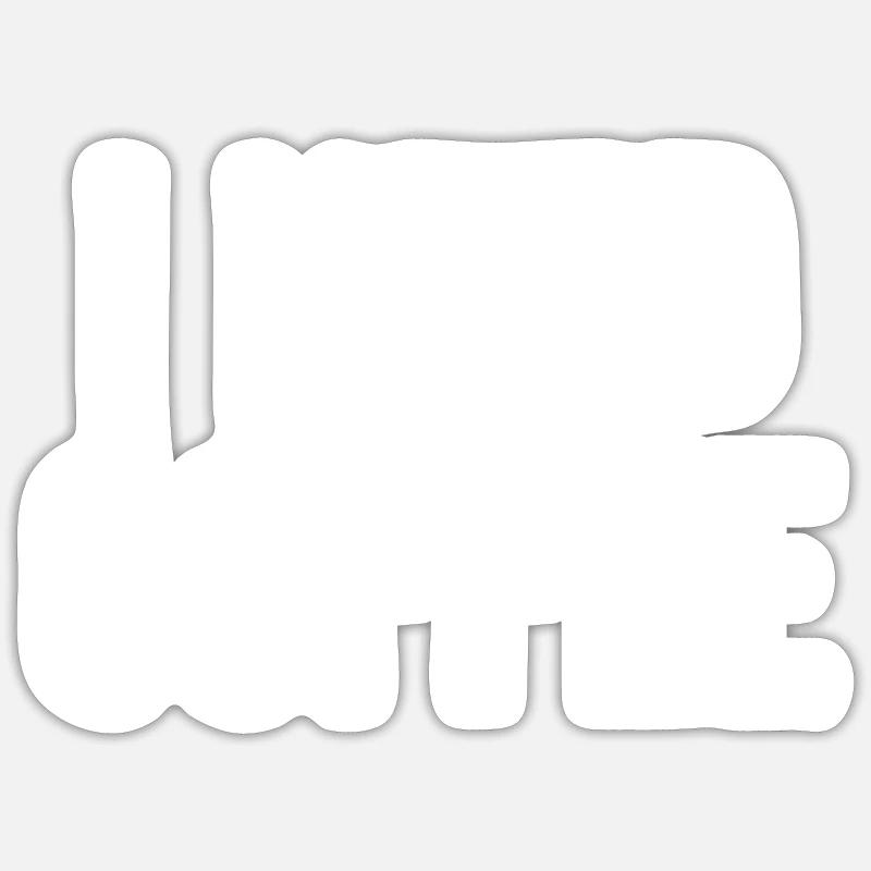 I Need Coffee - Sticker size S (10 x 10 cm) - white matte
