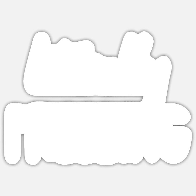 Buchstäblich einfrieren - Sticker Größe S (10 x 10 cm) - Mattweiß
