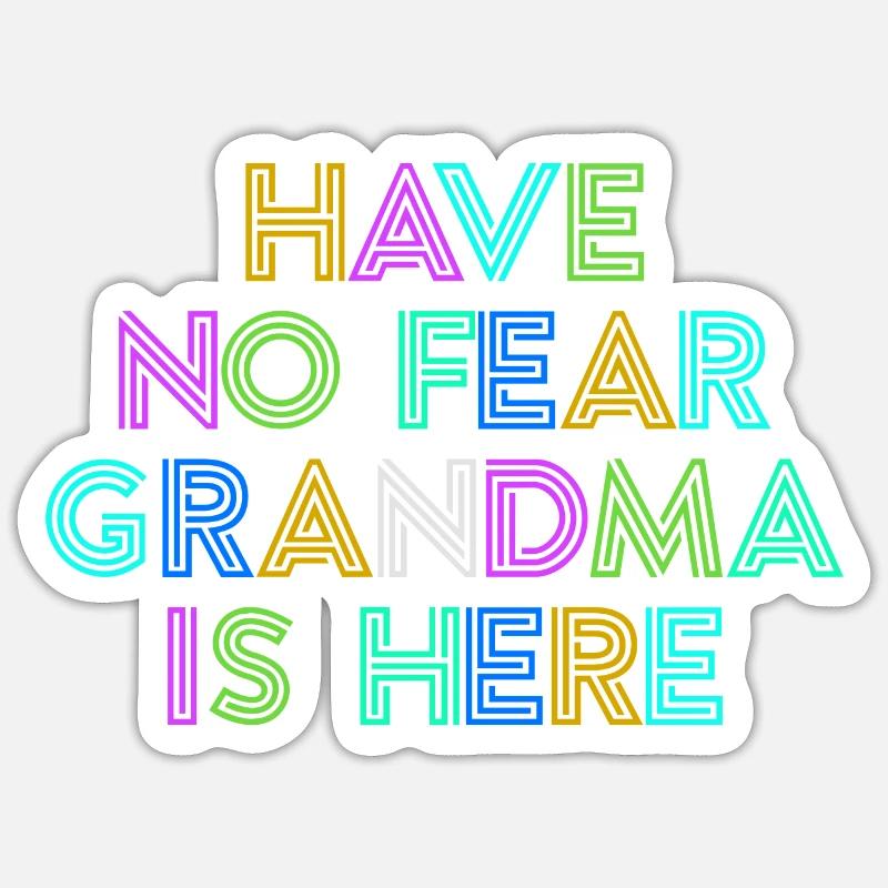 Großmama Cool Statement Oma Großmutter Enkelkind Sticker Größe S (10 x 10 cm)