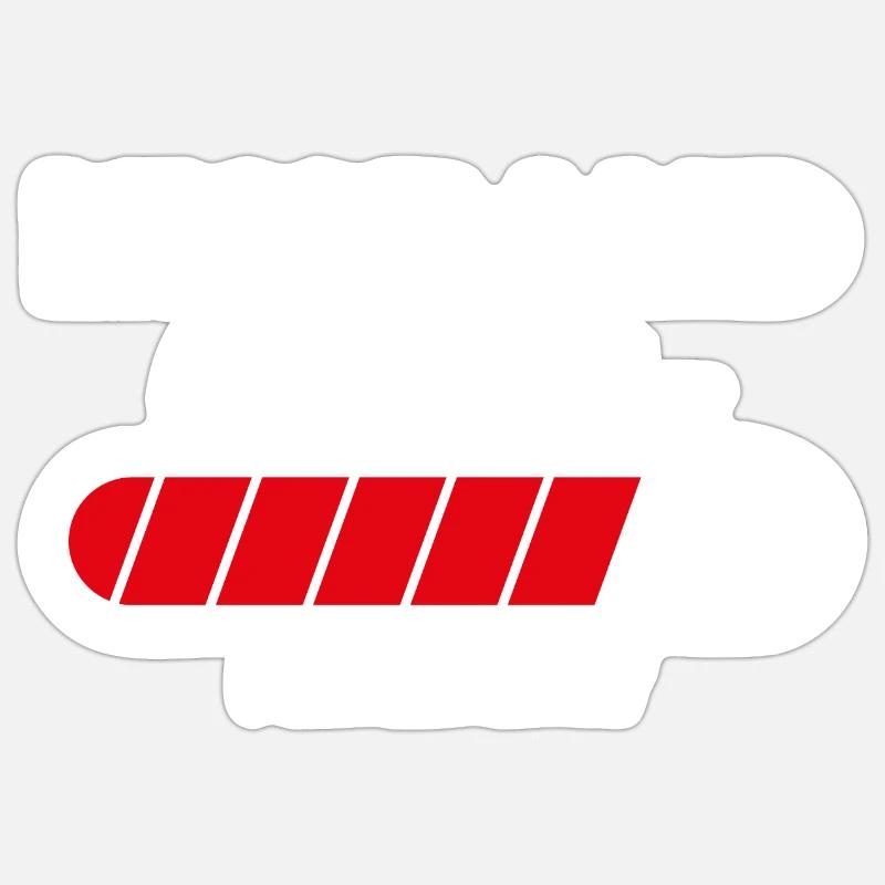 Ehemann Loading - Sticker Größe S (10 x 10 cm) - Mattweiß