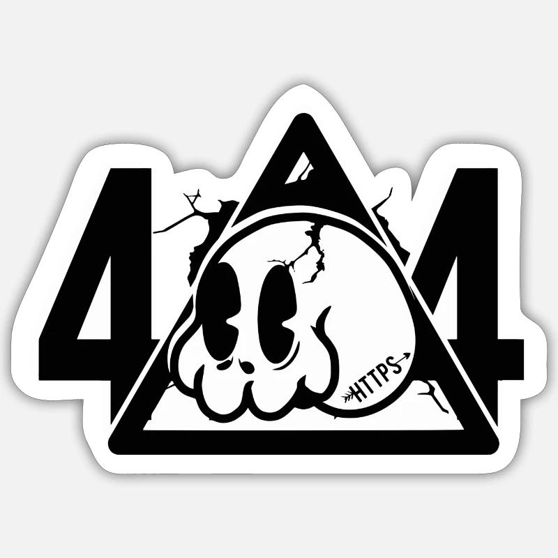 404 Sticker Größe S (10 x 10 cm)