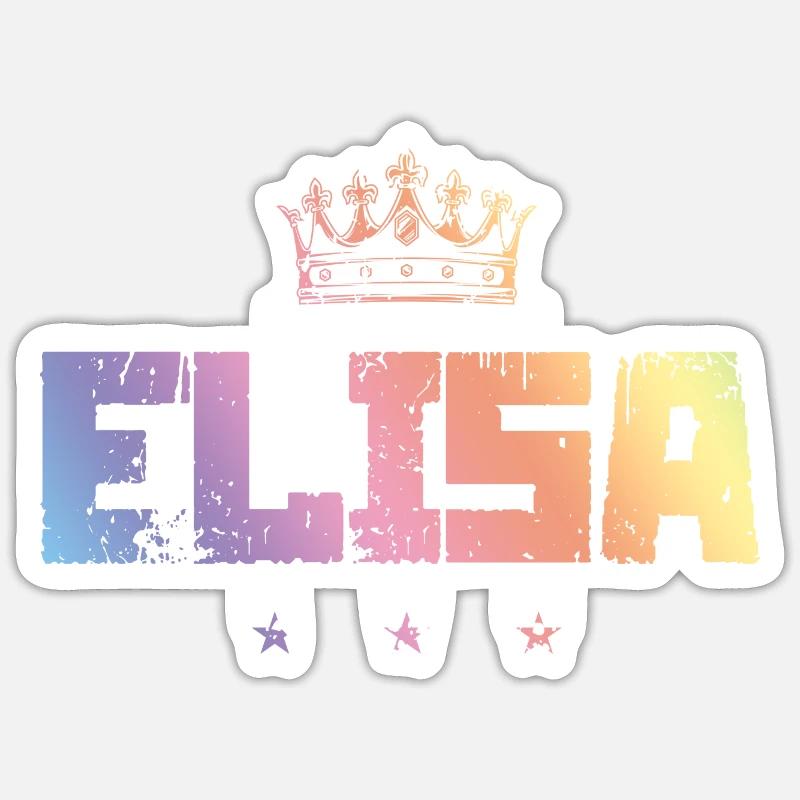 TEST ELISA - Sticker taille S (10 x 10 cm) - blanc mat