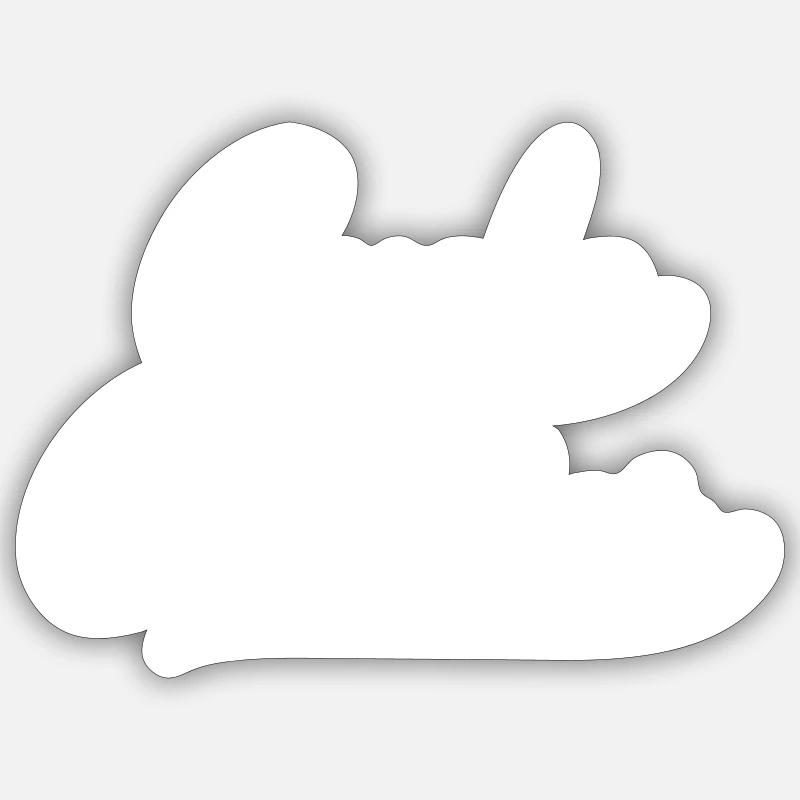 Bicycle courier - Sticker size S (10 x 10 cm) - white matte