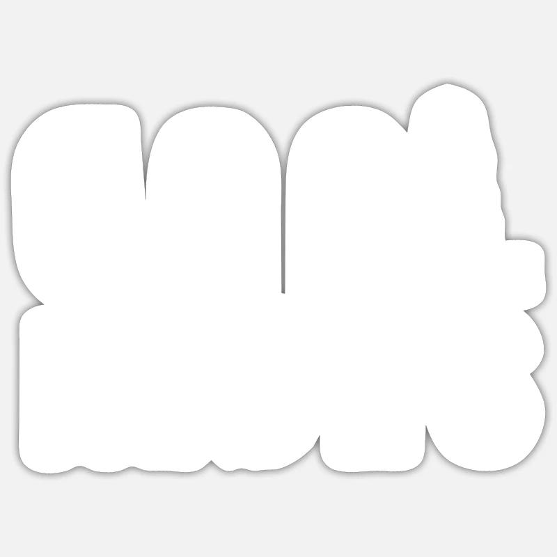Cool Rides Track - Sticker size S (10 x 10 cm) - white matte