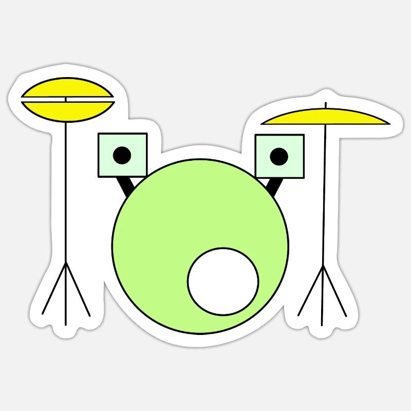 Comic Figure Combined - Sticker size S (10 x 10 cm) - white matte