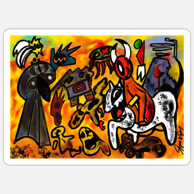 Sticker Größe S (10 x 10 cm) - 