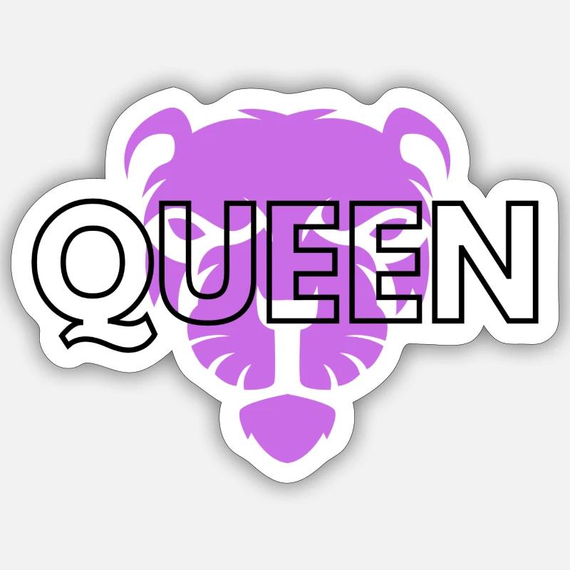 Reine - Sticker taille S (10 x 10 cm) - blanc mat