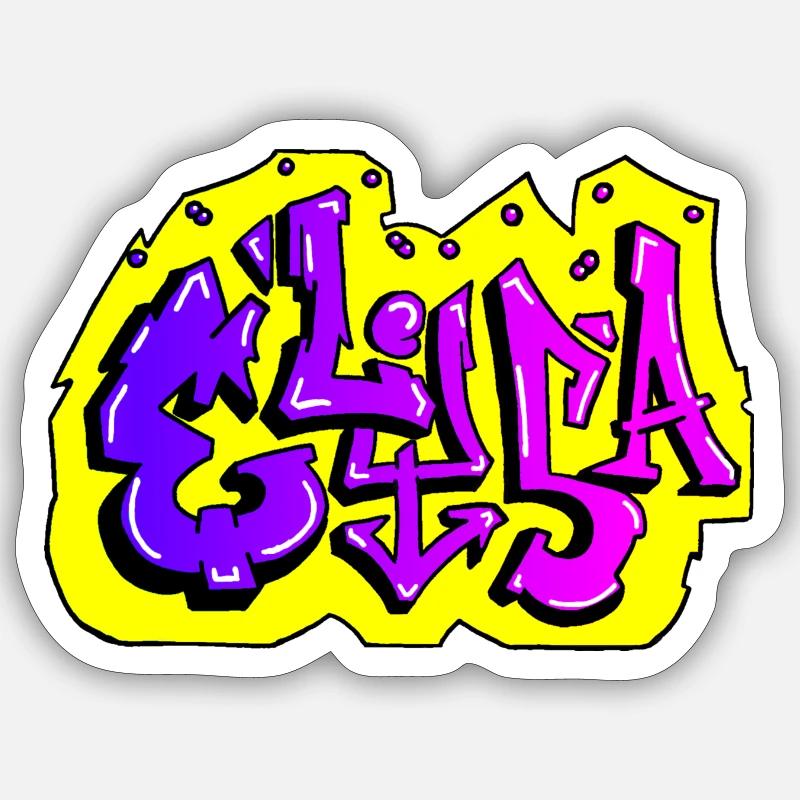 TEST ELISA - Sticker taille S (10 x 10 cm) - blanc mat