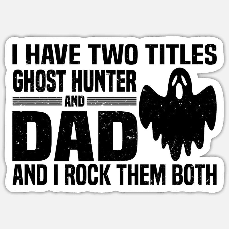 Ghost Hunter - Sticker size S (10 x 10 cm) - white matte