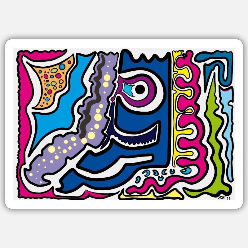 INCA - Sticker taille S (10 x 10 cm) - blanc mat
