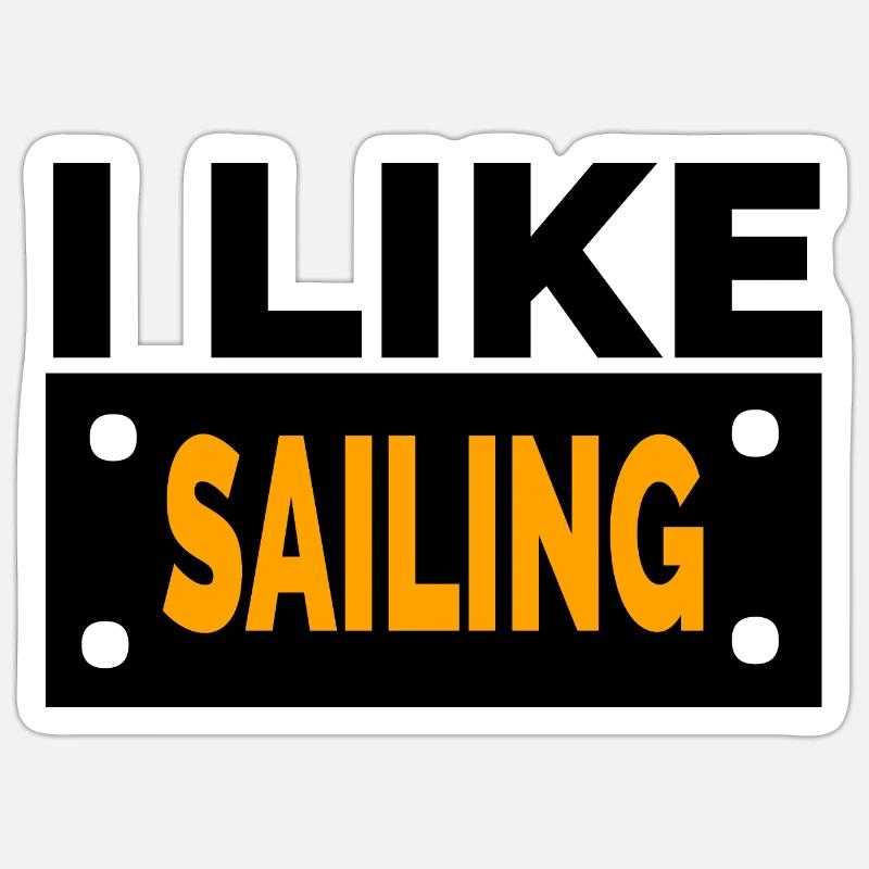 Sail - Sticker size S (10 x 10 cm) - white matte