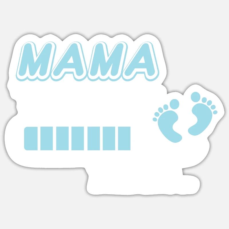 zukünftige Mutter. Warten Sie auf Geburtsgeschenk Sticker Größe S (10 x 10 cm)