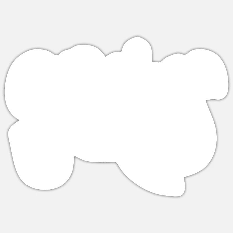 Genius - Sticker size S (10 x 10 cm) - white matte