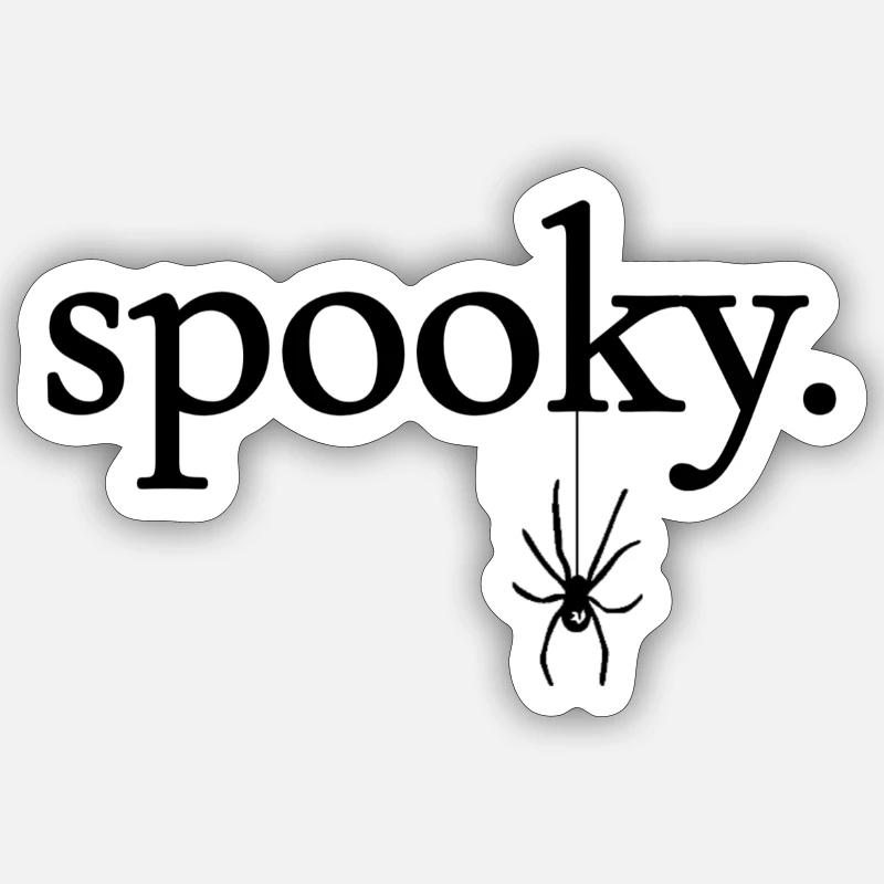 Spooky. - Sticker size S (10 x 10 cm) - white matte