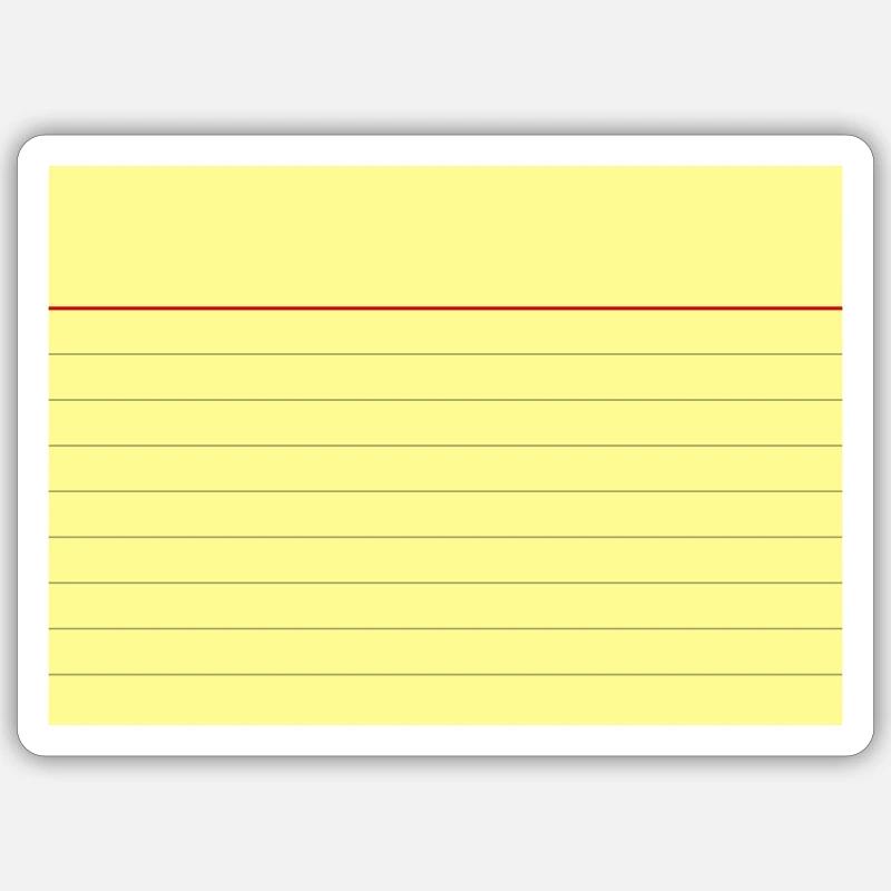 Fiche - Sticker taille S (10 x 10 cm) - blanc mat
