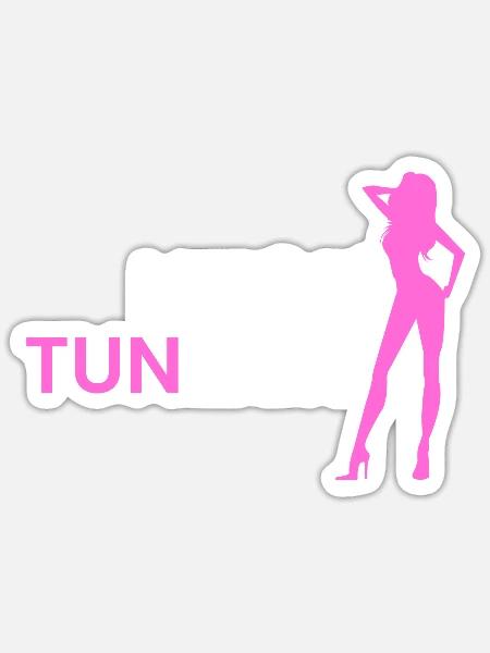 heiße Tunerin - Sticker Größe S (10 x 10 cm) - Mattweiß