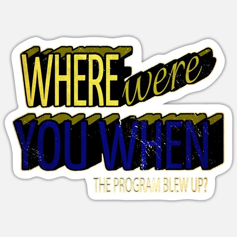 quote bday computer science Sticker size S (10 x 10 cm)