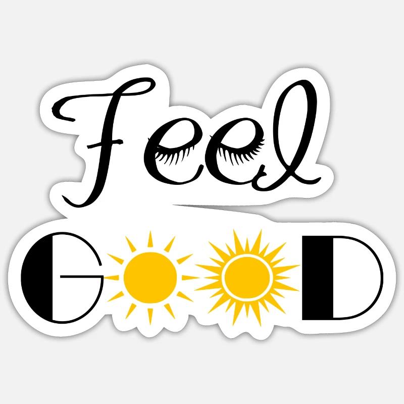 feel good Sticker size S (10 x 10 cm)