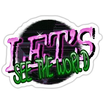 present far away countries jokes statement - Sticker Größe S (10 x 10 cm) - Mattweiß - Vorne
