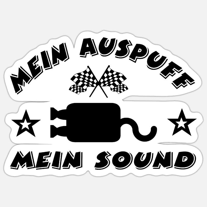 Auto - Sticker Größe S (10 x 10 cm) - Mattweiß