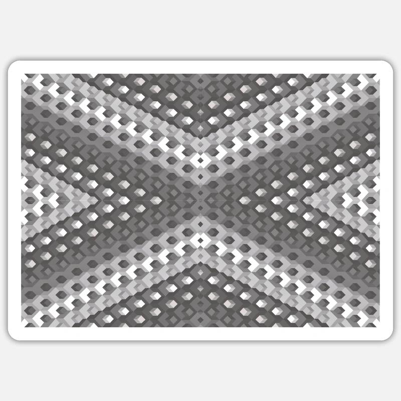 Gray gradient rotated - Sticker size S (10 x 10 cm) - white matte
