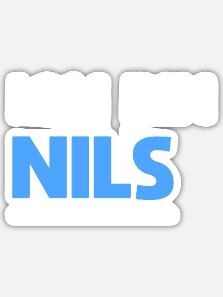 Nils Name Spruch für stolze Nils - Sticker Größe S (10 x 10 cm) - Mattweiß
