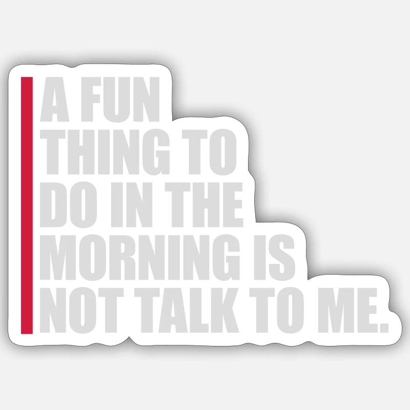 ne me parle pas Sticker taille S (10 x 10 cm)