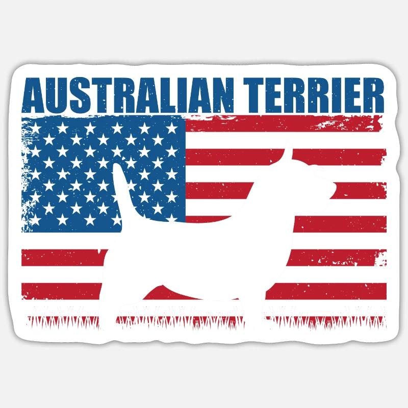 Australian Terrier - Sticker size S (10 x 10 cm) - white matte