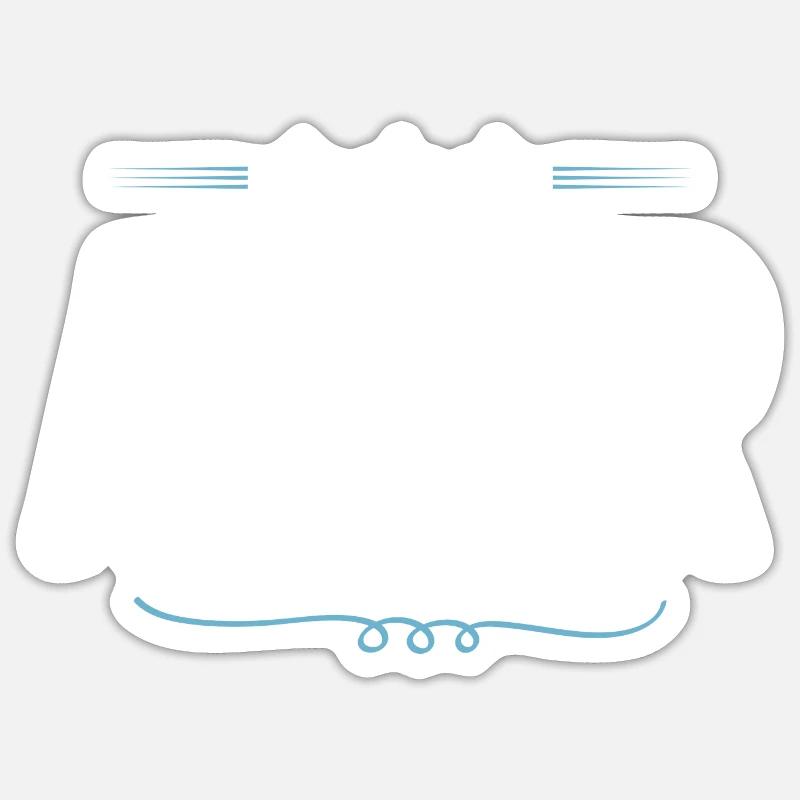 Amir - Sticker taille S (10 x 10 cm) - blanc mat