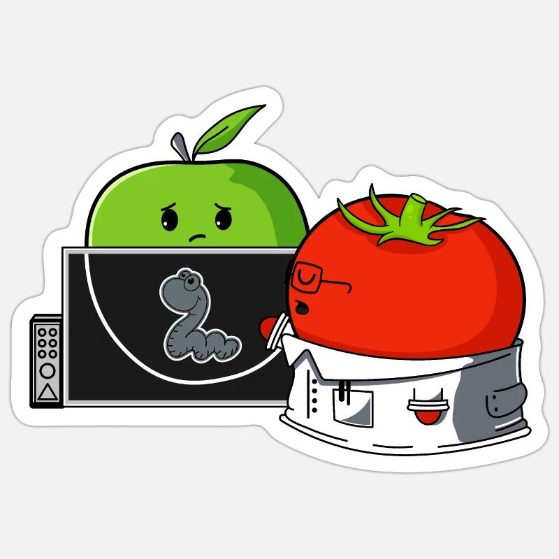 Tomatoes cure apple Sticker size S (10 x 10 cm)