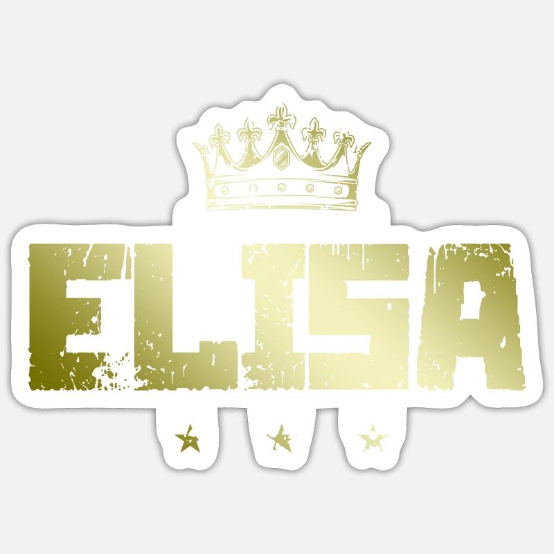 TEST ELISA - Sticker taille S (10 x 10 cm) - blanc mat