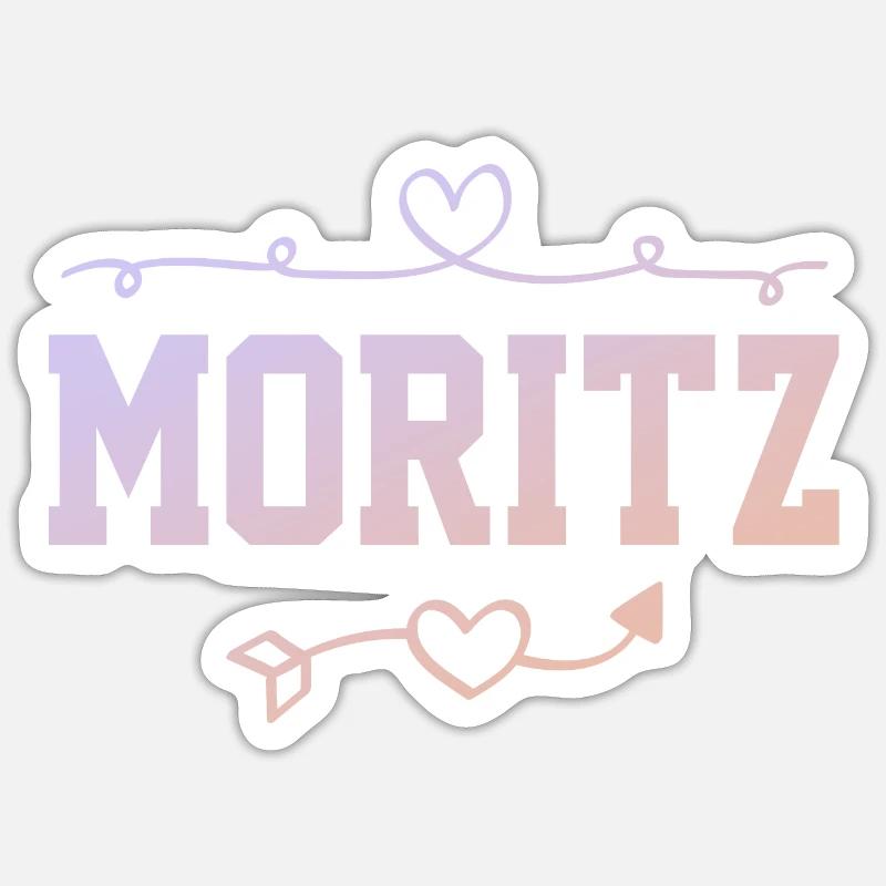 Moritz - Sticker size S (10 x 10 cm) - white matte