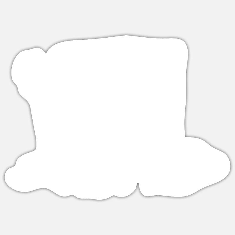 Glace - Escalade - - Sticker taille S (10 x 10 cm) - blanc mat
