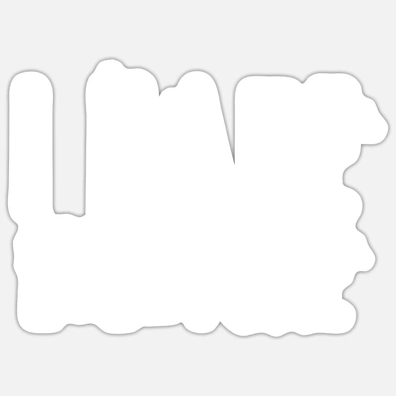 I Hate Everyone - Sticker size S (10 x 10 cm) - white matte