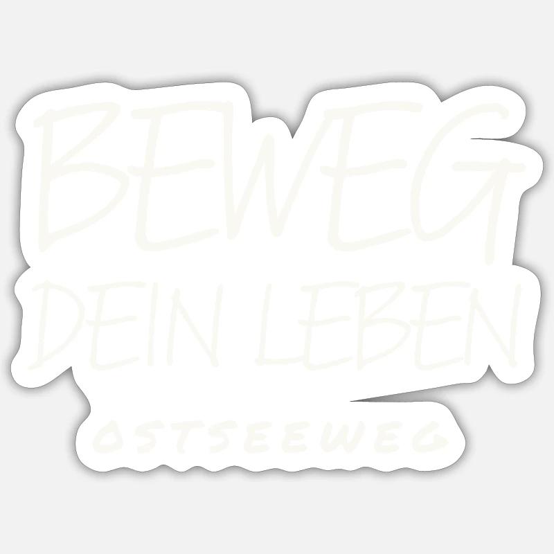 Text weiß - Sticker Größe S (10 x 10 cm) - Mattweiß