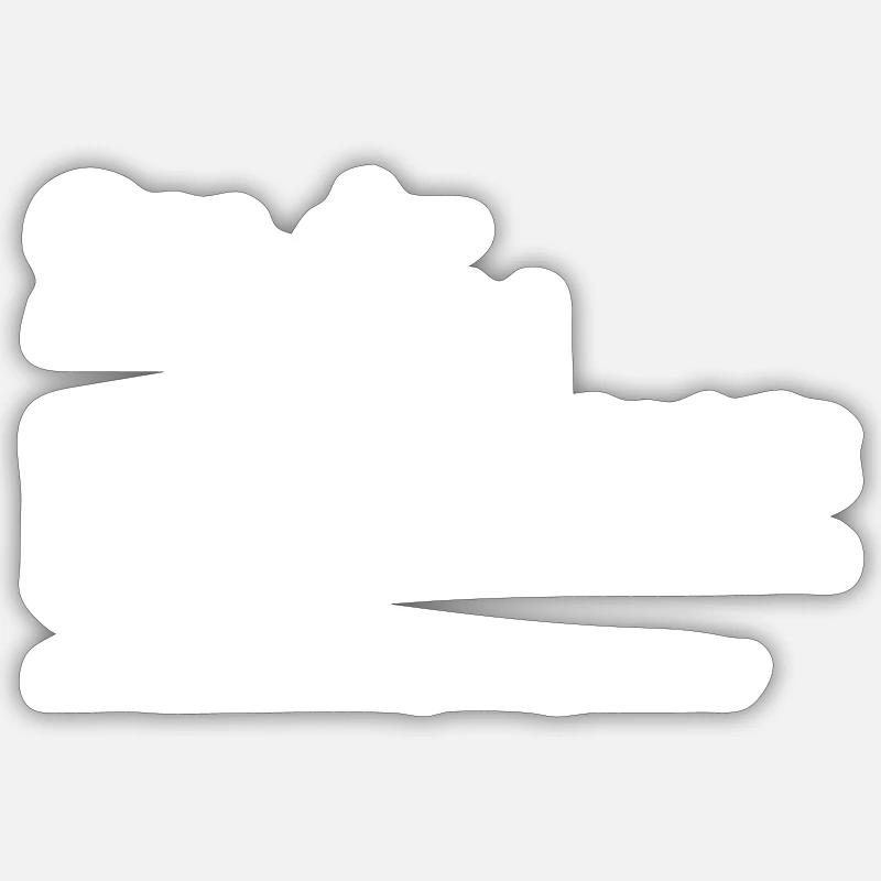 Opa Shirt Lautschrift Duden wahrer Held Geschenk - Sticker Größe S (10 x 10 cm) - Mattweiß