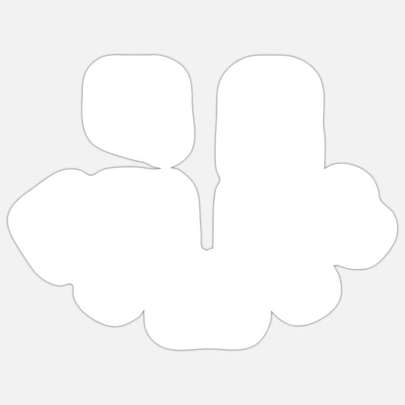 Aucune limite - Sticker taille S (10 x 10 cm) - blanc mat