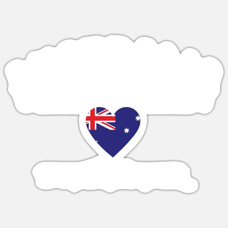 australia down under Sticker size S (10 x 10 cm)