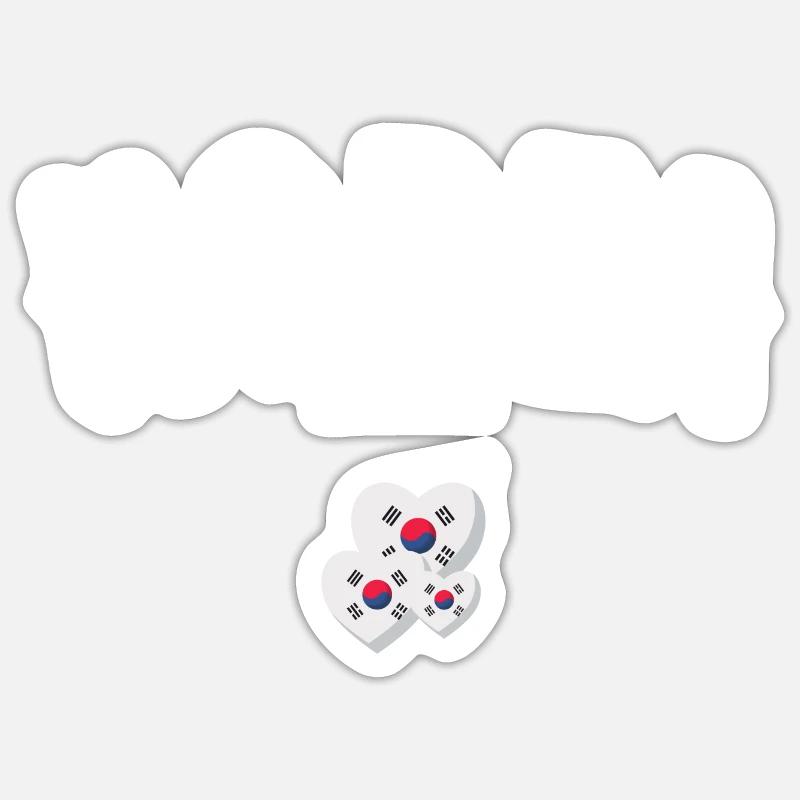 Korea Sticker size S (10 x 10 cm)