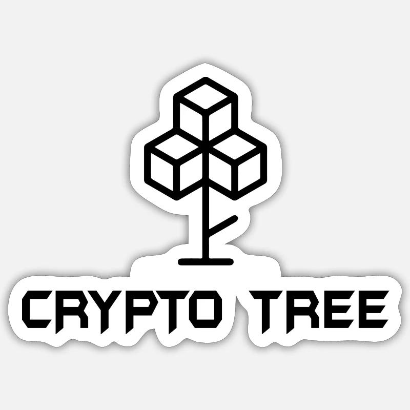 Bitcoin Trading Crypto Stocks - Sticker size S (10 x 10 cm) - white matte