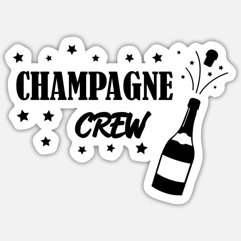 Crew - Sticker size S (10 x 10 cm) - white matte