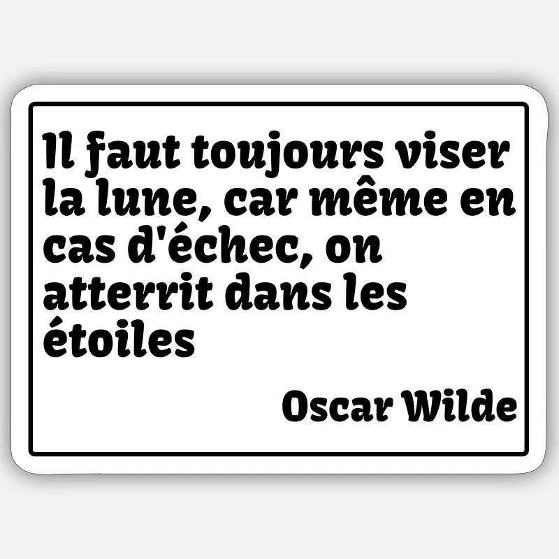 wilde1 Sticker taille S (10 x 10 cm)