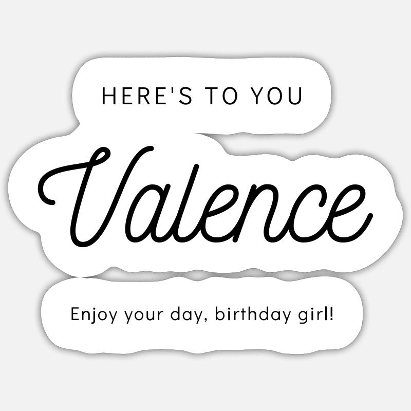 Valence Sticker taille S (10 x 10 cm)