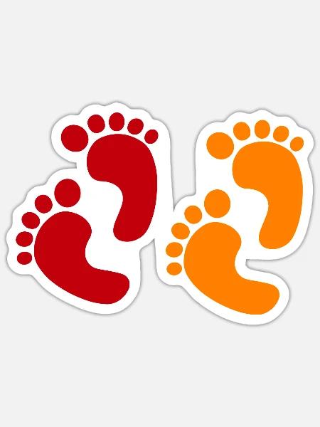 Schwangerschaft Babyparty Babyshower Boy Girl - Sticker Größe S (10 x 10 cm) - Mattweiß