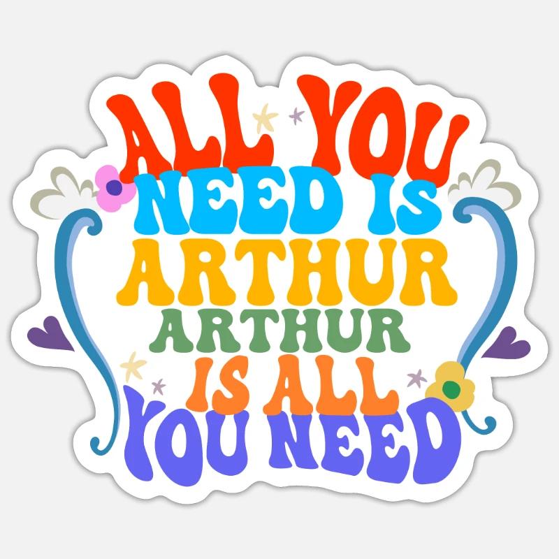 Arthur Sticker size S (10 x 10 cm)
