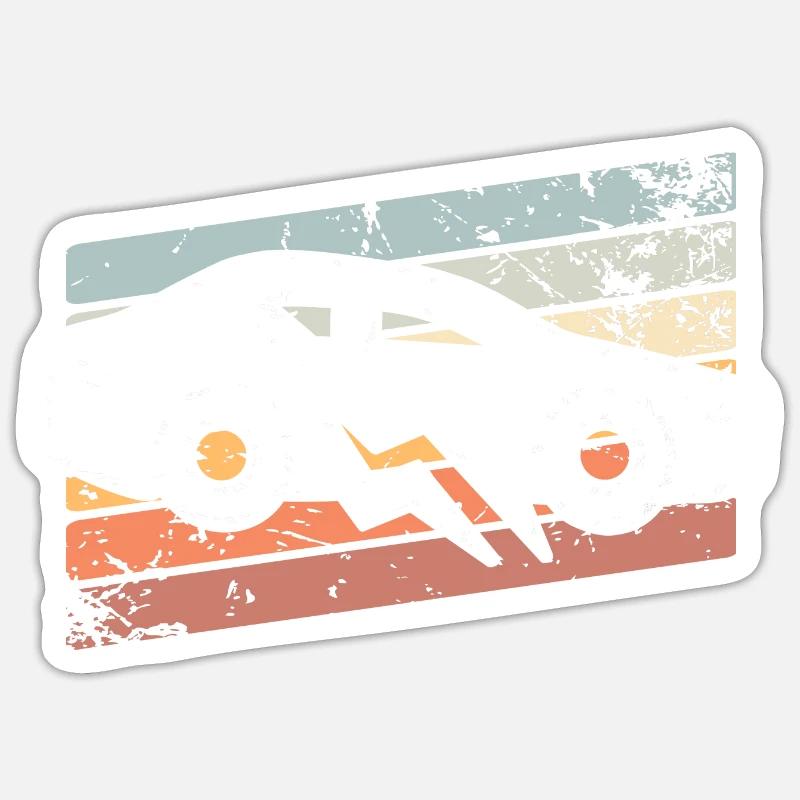 E-Auto Elektroauto - Sticker Größe S (10 x 10 cm) - Mattweiß