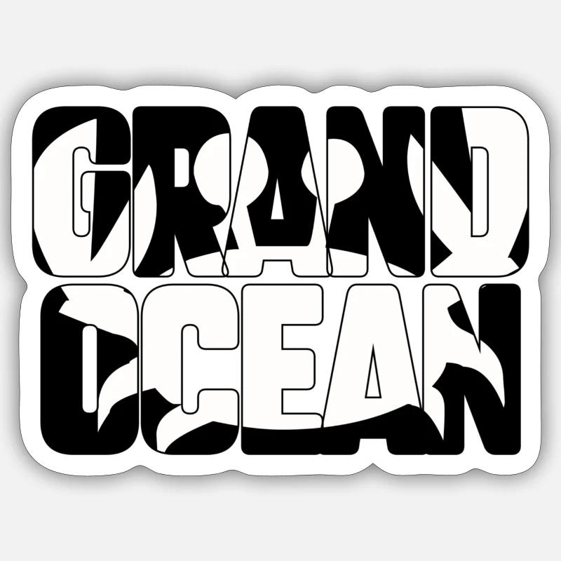 Great Ocean - Sticker size S (10 x 10 cm) - white matte