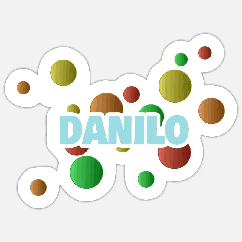 Geburtstag Danilo Sticker Größe S (10 x 10 cm)