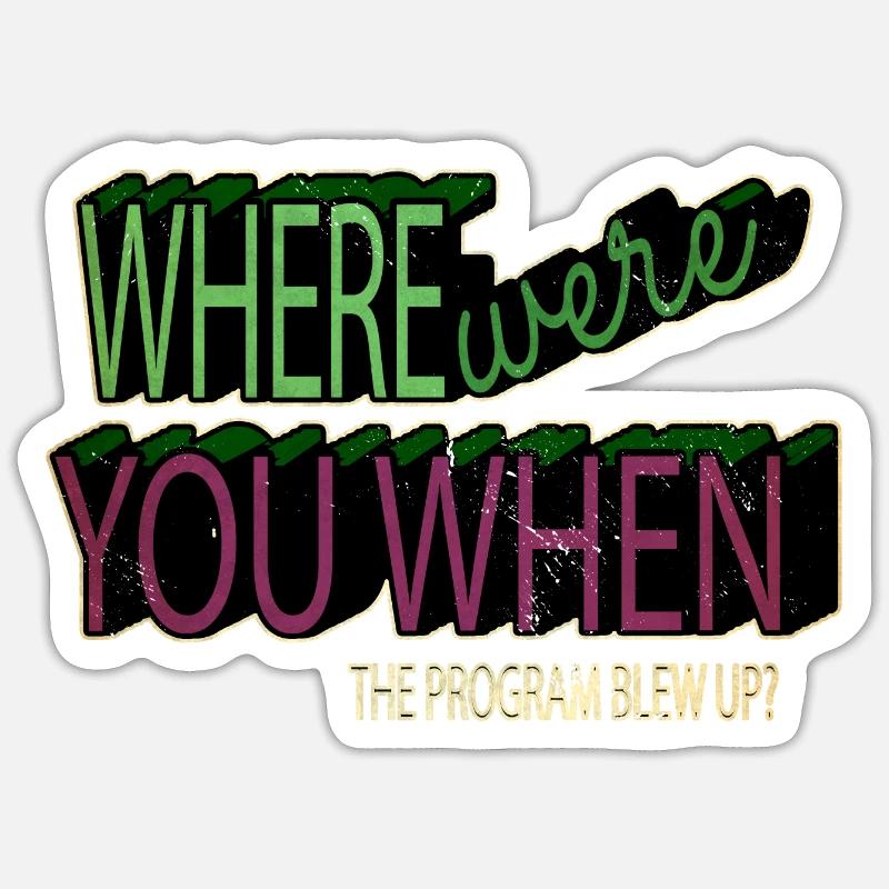 Christmas Carols Jokes Programming Sticker size S (10 x 10 cm)