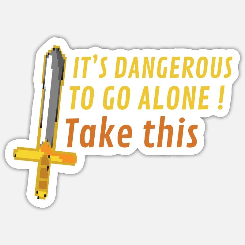 Nimm das - Sticker Größe S (10 x 10 cm) - Mattweiß